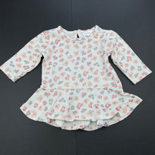 Load image into Gallery viewer, Girls Baby Baby, long sleeve peplum top, EUC, size 000,  