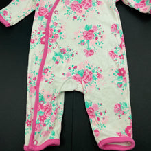 Load image into Gallery viewer, Girls Tiny Little Wonders, floral cotton romper, EUC, size 0000,  