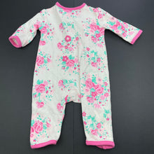 Load image into Gallery viewer, Girls Tiny Little Wonders, floral cotton romper, EUC, size 0000,  