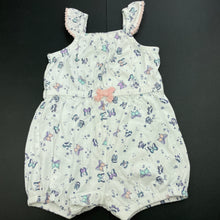 Load image into Gallery viewer, Girls Target, cotton summer romper, butterfly, EUC, size 00,  