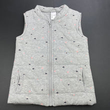 Load image into Gallery viewer, Girls Anko, grey wadded vest / sleeveless jacket, EUC, size 8,  