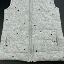 Load image into Gallery viewer, Girls Anko, grey wadded vest / sleeveless jacket, EUC, size 8,  