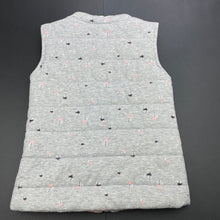 Load image into Gallery viewer, Girls Anko, grey wadded vest / sleeveless jacket, EUC, size 8,  