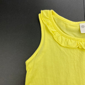 Girls B Collection, yellow cotton summer top, FUC, size 5,  