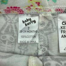 Load image into Gallery viewer, Girls Baby Berry, cotton pyjama shorts, elasticated, EUC, size 2,  