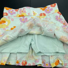 Load image into Gallery viewer, Girls Anko, floral cotton skirt, built-in shorts, elasticated, GUC, size 2,  