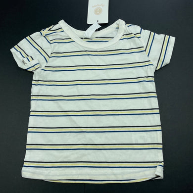 Boys Dymples, striped cotton t-shirt / top, NEW, size 00,  