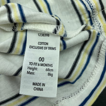Load image into Gallery viewer, Boys Dymples, striped cotton t-shirt / top, NEW, size 00,  