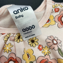 Load image into Gallery viewer, Girls Anko, floral cotton romper, EUC, size 0000,  