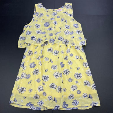 Girls Junior Zone, lined lightweight floral party dress, GUC, size 8, L: 63cm