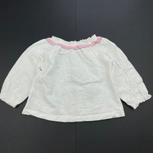 Load image into Gallery viewer, Girls Target, embroidered cotton long sleeve top, FUC, size 00,  