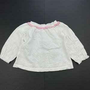 Girls Target, embroidered cotton long sleeve top, FUC, size 00,  