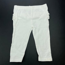 Load image into Gallery viewer, Girls Tiny Little Wonders, white ruffle leggings / bottoms, FUC, size 00,  