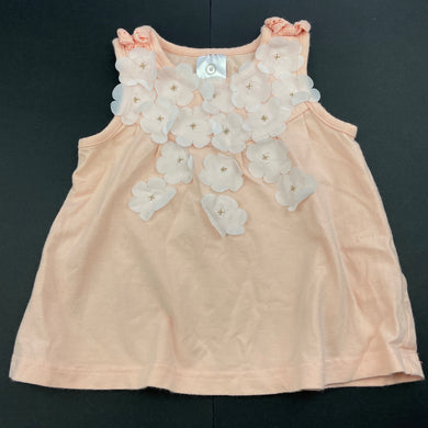 Girls Target, pink stretchy top, flowers, GUC, size 0,  