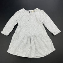 Load image into Gallery viewer, Girls Cotton On, grey marle casual long sleeve dress, FUC, size 0, L: 35cm
