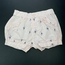 Load image into Gallery viewer, Girls Tiny Little Wonders, lightweight cotton shorts, elasticated, EUC, size 1,  