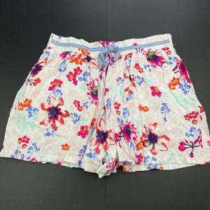 Girls Target, lightweight floral shorts / skort, elasticated, EUC, size 10,  