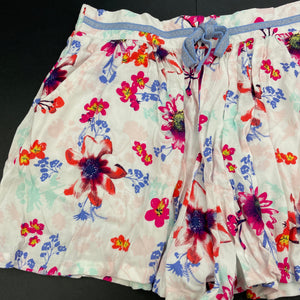 Girls Target, lightweight floral shorts / skort, elasticated, EUC, size 10,  