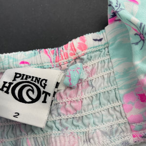 Girls Piping Hot, lightweight summer top, EUC, size 2,  