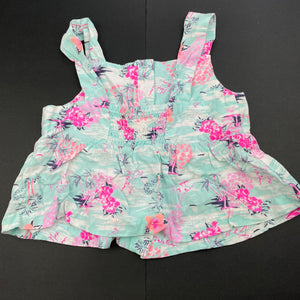 Girls Piping Hot, lightweight summer top, EUC, size 2,  