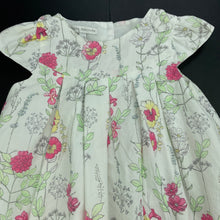 Load image into Gallery viewer, Girls Rocha Little Rocha, lined lightweight floral cotton party dress, GUC, size 2, L: 47cm
