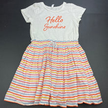 Load image into Gallery viewer, Girls KID, lined cotton casual dress, EUC, size 7, L: 65cm