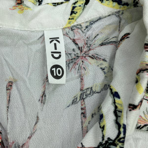 Girls KID, lightweight tie front top, EUC, size 10,  