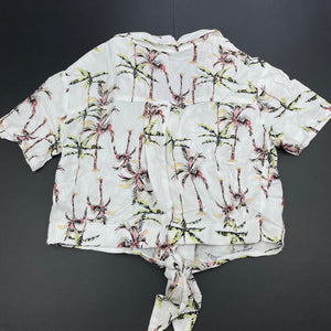 Girls KID, lightweight tie front top, EUC, size 10,  