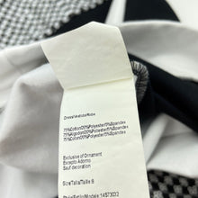 Load image into Gallery viewer, Girls Laundry by Shelli Segal, black &amp; white party dress, sequins, GUC, size 8, L: 64cm