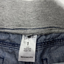 Load image into Gallery viewer, Boys H&amp;T, blue denim shorts, elasticated, GUC, size 1,  