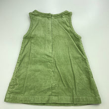 Load image into Gallery viewer, Girls Sprout, embroidered corduroy cotton dress, small mark back neck, FUC, size 1, L: 44cm
