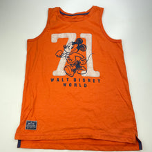 Load image into Gallery viewer, Boys Disney, Mickey Mouse orange singlet / tank top, FUC, size 12,  