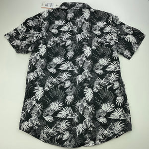 Boys Target, black & white cotton short sleeve shirt, NEW, size 12,  