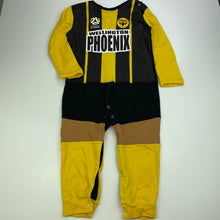 Load image into Gallery viewer, Boys Hyundai A-League, Wellington Phoenix cotton sleepsuit, GUC, size 3,  