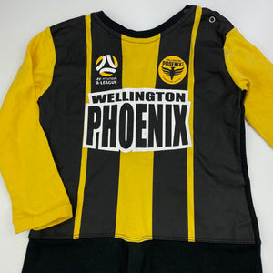 Boys Hyundai A-League, Wellington Phoenix cotton sleepsuit, GUC, size 3,  