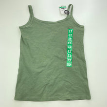 Load image into Gallery viewer, Girls Favourites, green singlet top, NEW, size 12,  