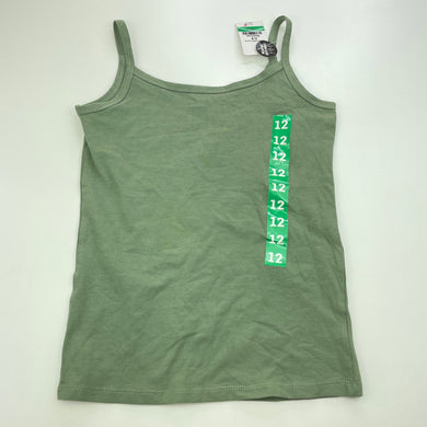 Girls Favourites, green singlet top, NEW, size 12,  