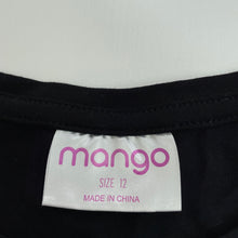 Load image into Gallery viewer, Girls Mango, stretchy long t-shirt / tunic top, L: 60cm at front, EUC, size 12,  