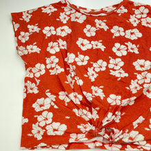 Load image into Gallery viewer, Girls Mango, floral cotton twist front top, FUC, size 12,  