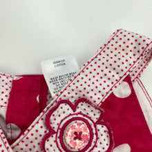 Load image into Gallery viewer, Girls Target, lined pink &amp; white cotton party dress, GUC, size 2, L: 48cm