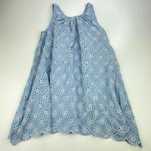 Load image into Gallery viewer, Girls LOLLIDAYS, broderie cotton summer dress, GUC, size 5-6, L: 60cm