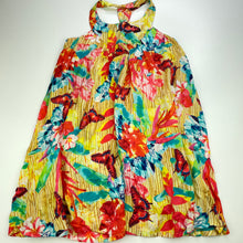 Load image into Gallery viewer, Girls SEAFOLLY, colourful lightweight rayon / silk summer dress, GUC, size 7, L: 67cm
