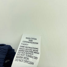 Load image into Gallery viewer, Girls KID, navy cotton playsuit, broderie trim, GUC, size 4,  
