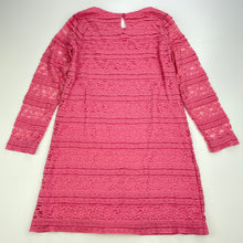 Load image into Gallery viewer, Girls Target, lined pink lace dress, FUC, size 5, L: 56cm