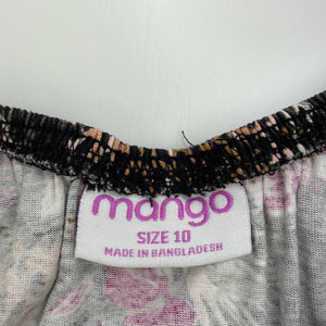 Girls Mango, floral cotton casual dress, FUC, size 10, L: 64cm