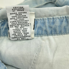 Load image into Gallery viewer, Girls Piping Hot, embroidered denim overalls / shortalls, NEW, size 4,  
