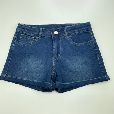 Girls Clothing & Co, stretch denim jean shorts, adjustable, EUC, size 12,  