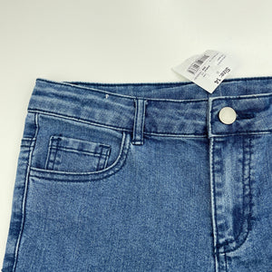 Girls Anko, stretch denim jean shorts, adjustable, NEW, size 14,  