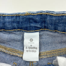 Load image into Gallery viewer, Girls Target, stretch denim shorts, adjustable, GUC, size 0,  