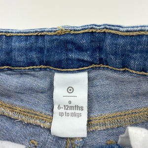 Girls Target, stretch denim shorts, adjustable, GUC, size 0,  
